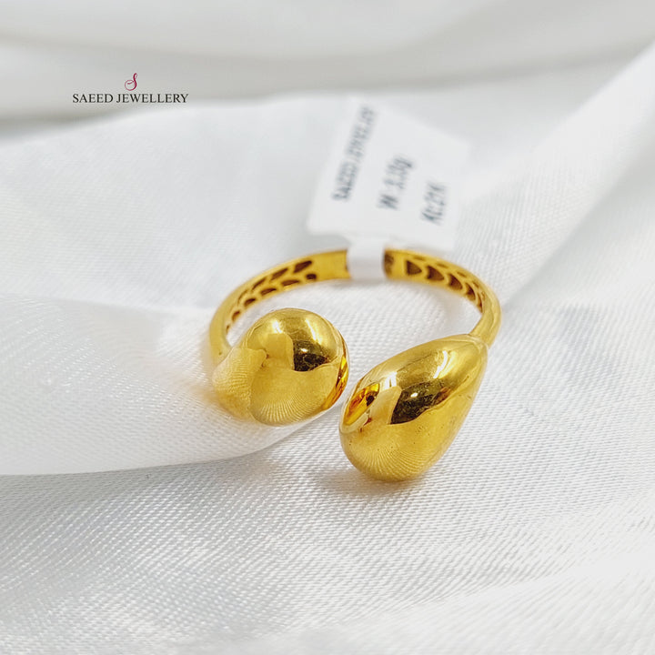 21K Gold Tears Tears Ring by Saeed Jewelry - Image 4