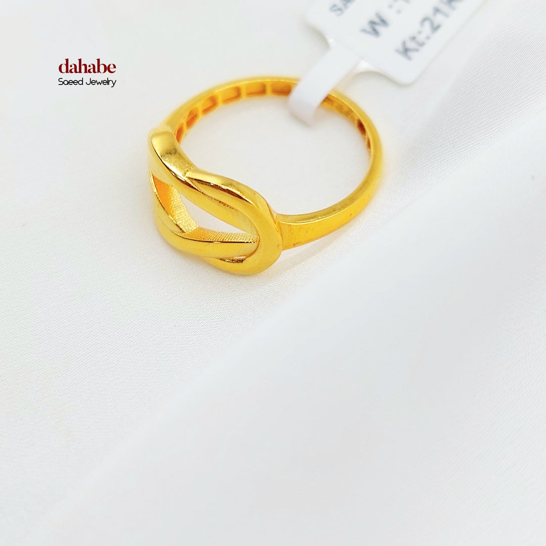 21K Gold Layered Wave Ring