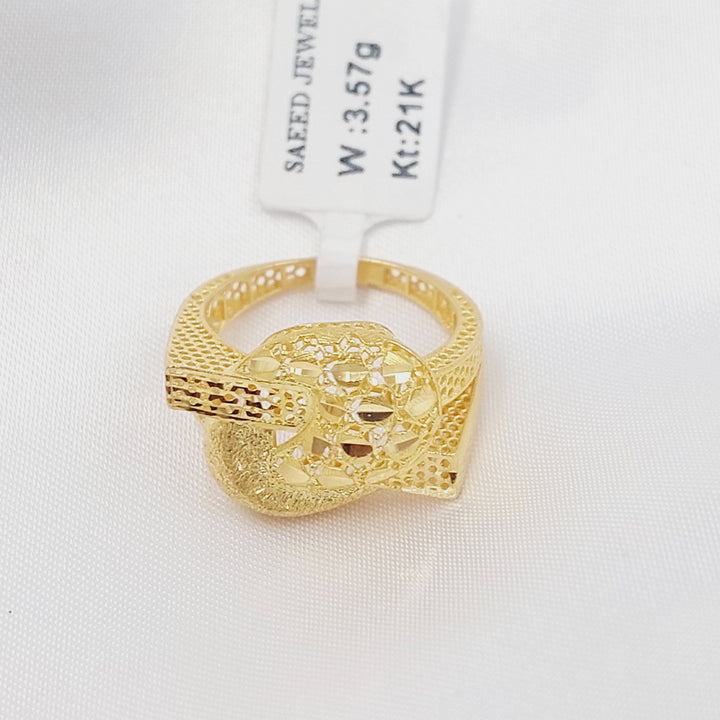 21K خاتم شكلة-مجوهرات الشيخ سعيد-Saeed Jewelry 