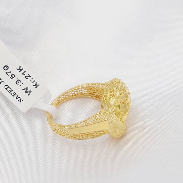 21K خاتم شكلة-مجوهرات الشيخ سعيد-Saeed Jewelry 