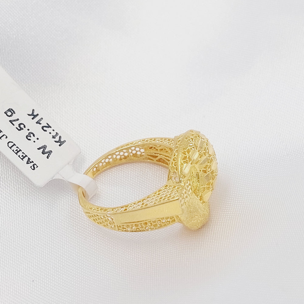 21K خاتم شكلة-مجوهرات الشيخ سعيد-Saeed Jewelry 