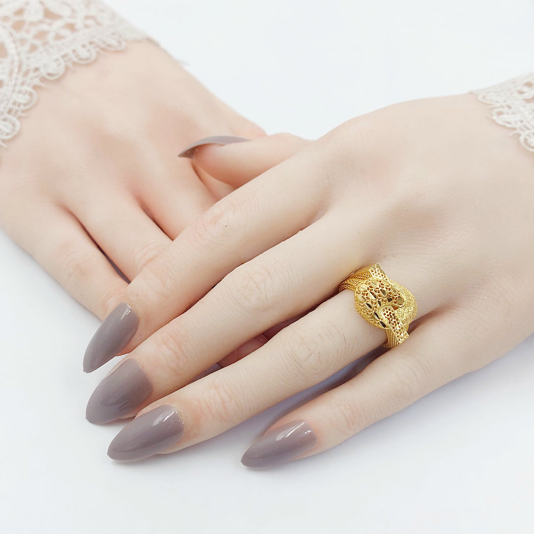 21K خاتم شكلة-مجوهرات الشيخ سعيد-Saeed Jewelry 