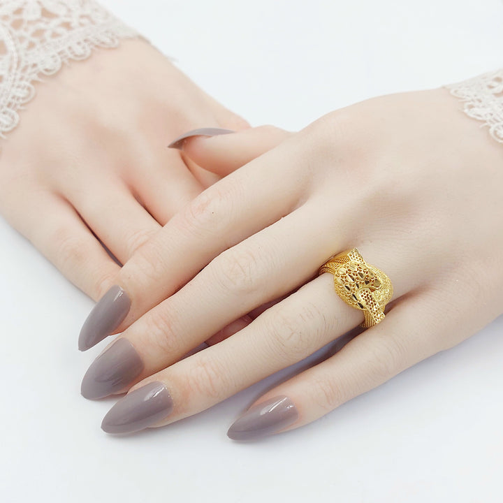 21K خاتم شكلة-مجوهرات الشيخ سعيد-Saeed Jewelry 