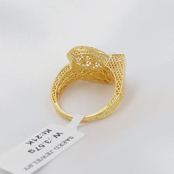 21K خاتم شكلة-مجوهرات الشيخ سعيد-Saeed Jewelry 