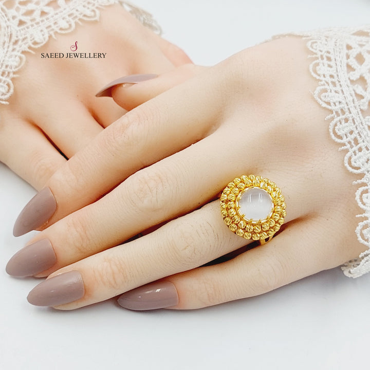 Turkish Balls Ring Made of 21K Gold by Saeed Jewelry 