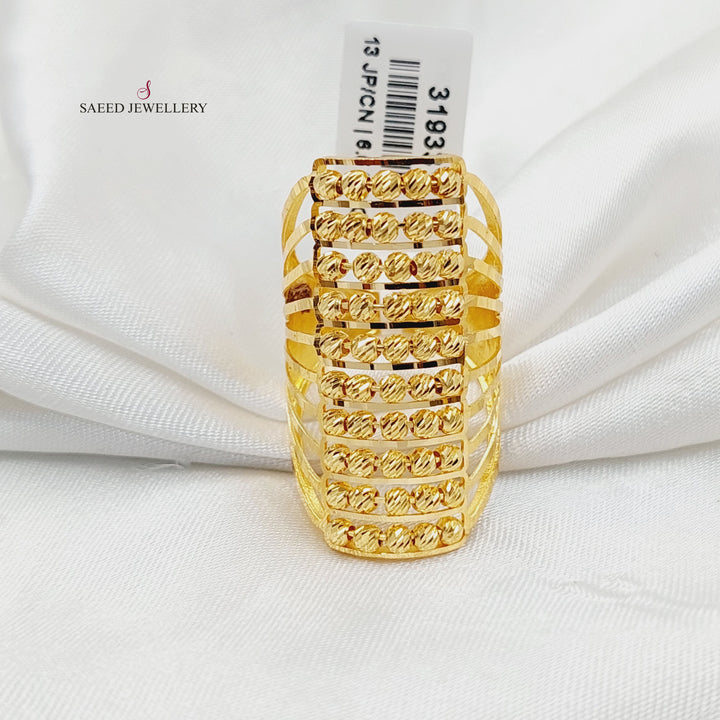 21K Gold Turkish Balls Ring by Saeed Jewelry - Image 2