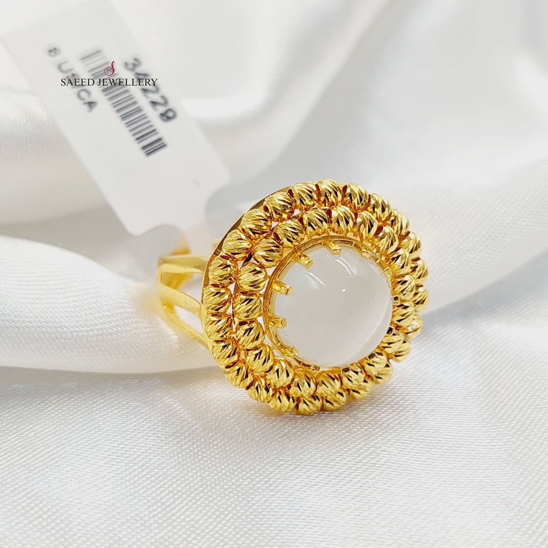 Turkish Balls Ring Made of 21K Gold by Saeed Jewelry 