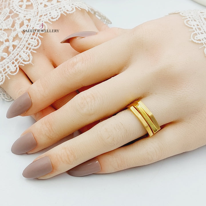 Turkish Ring Made of 21K Gold by Saeed Jewelry 