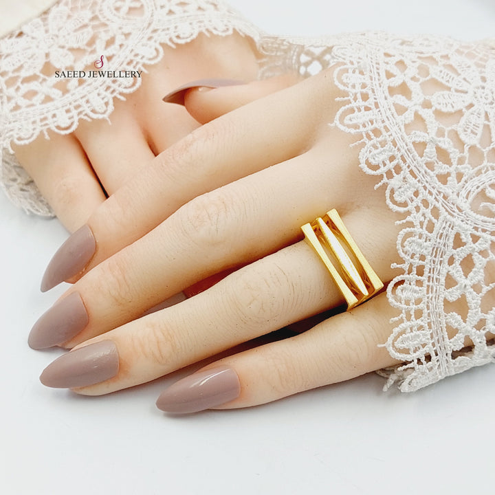 21K خاتم تركي-مجوهرات الشيخ سعيد-Saeed Jewelry 