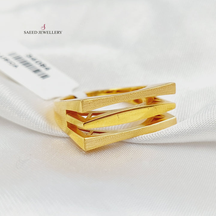 21K خاتم تركي-مجوهرات الشيخ سعيد-Saeed Jewelry 