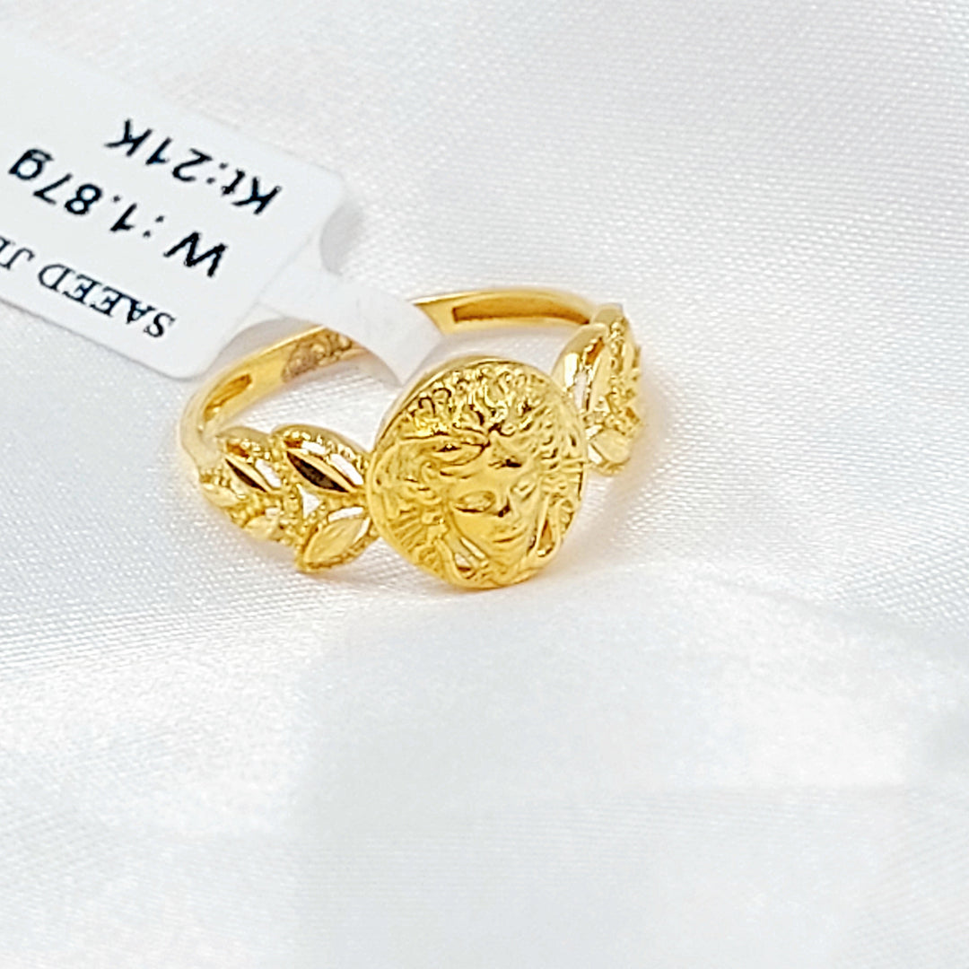 21K خاتم فيرنا-مجوهرات الشيخ سعيد-Saeed Jewelry 