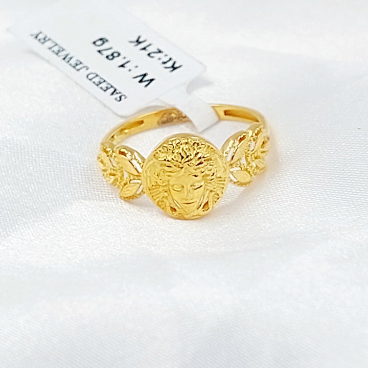 21K خاتم فيرنا-مجوهرات الشيخ سعيد-Saeed Jewelry 