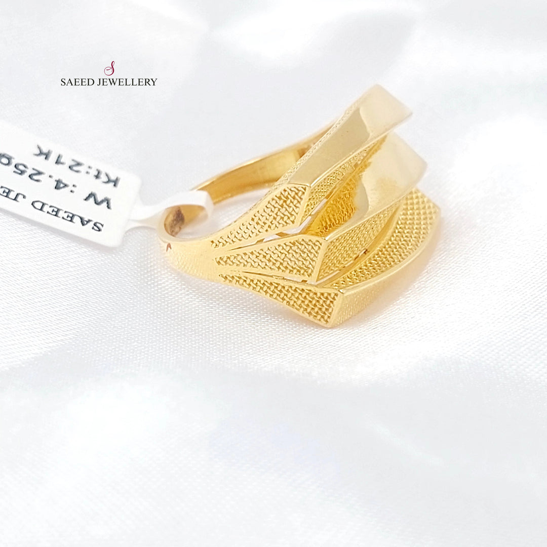 Waves Ring Made of 21K Gold by Saeed Jewelry 