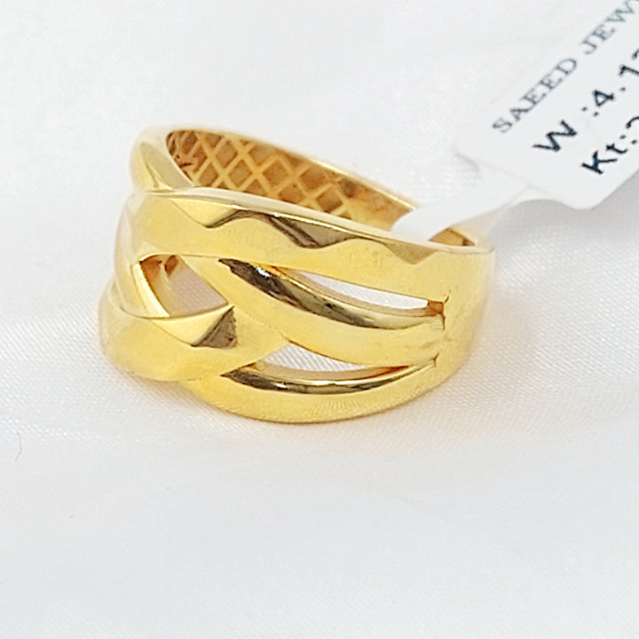 Waves Ring Made of 21K Gold by Saeed Jewelry 