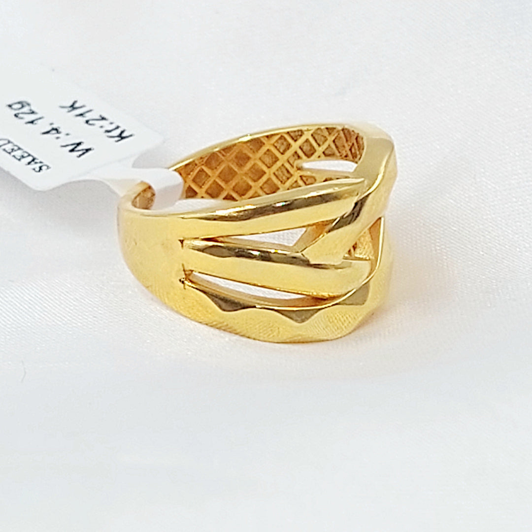 Waves Ring Made of 21K Gold by Saeed Jewelry 