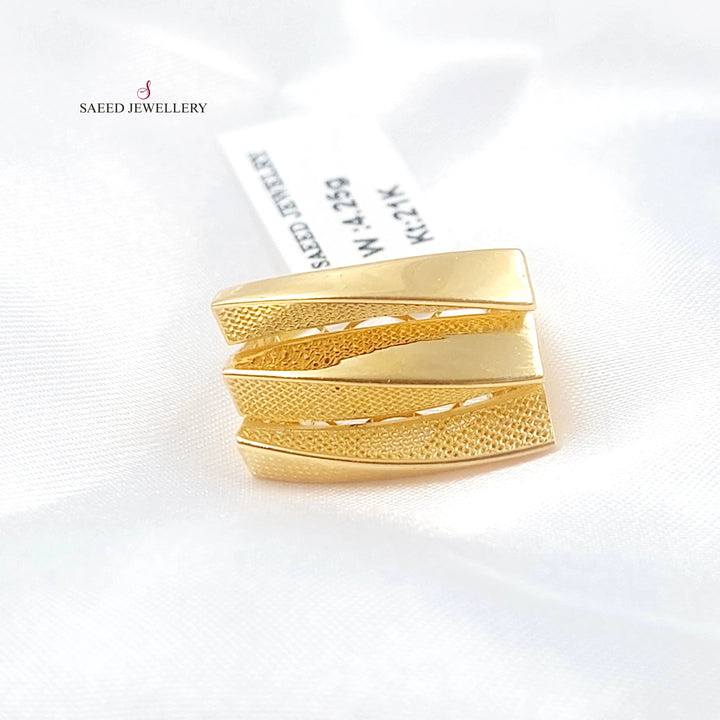 Waves Ring Made of 21K Gold by Saeed Jewelry 