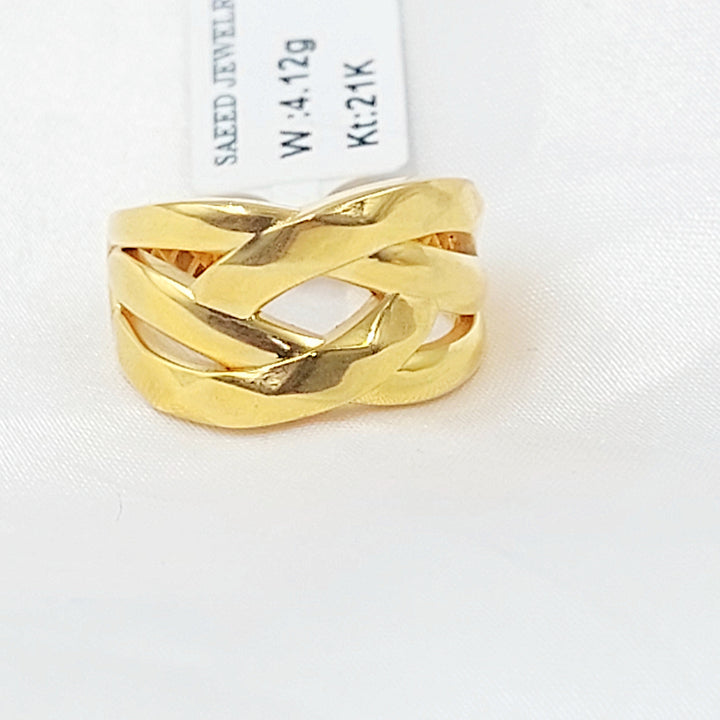 Waves Ring Made of 21K Gold by Saeed Jewelry 