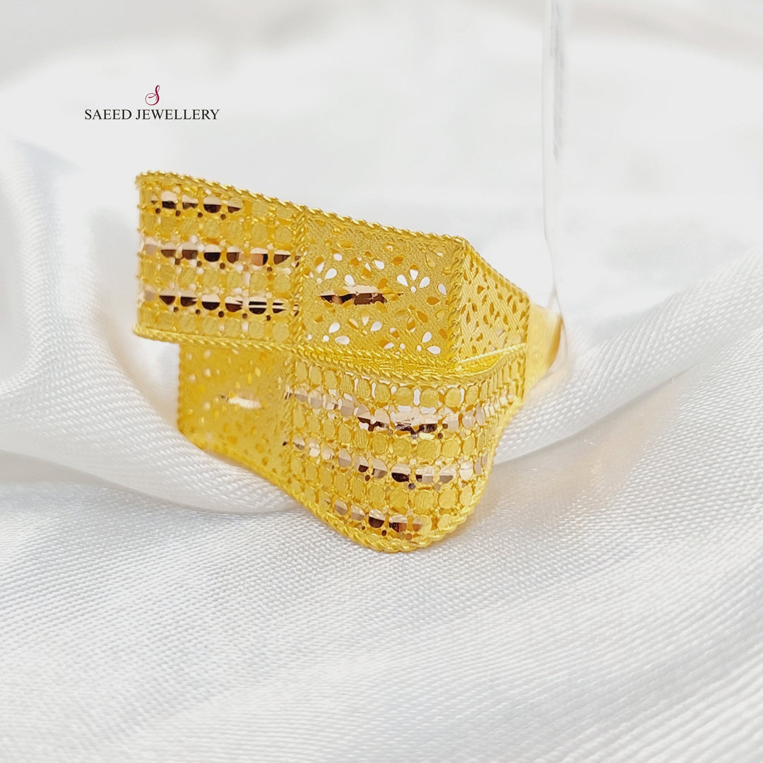 21K Gold Waves Ring by Saeed Jewelry - Image 1