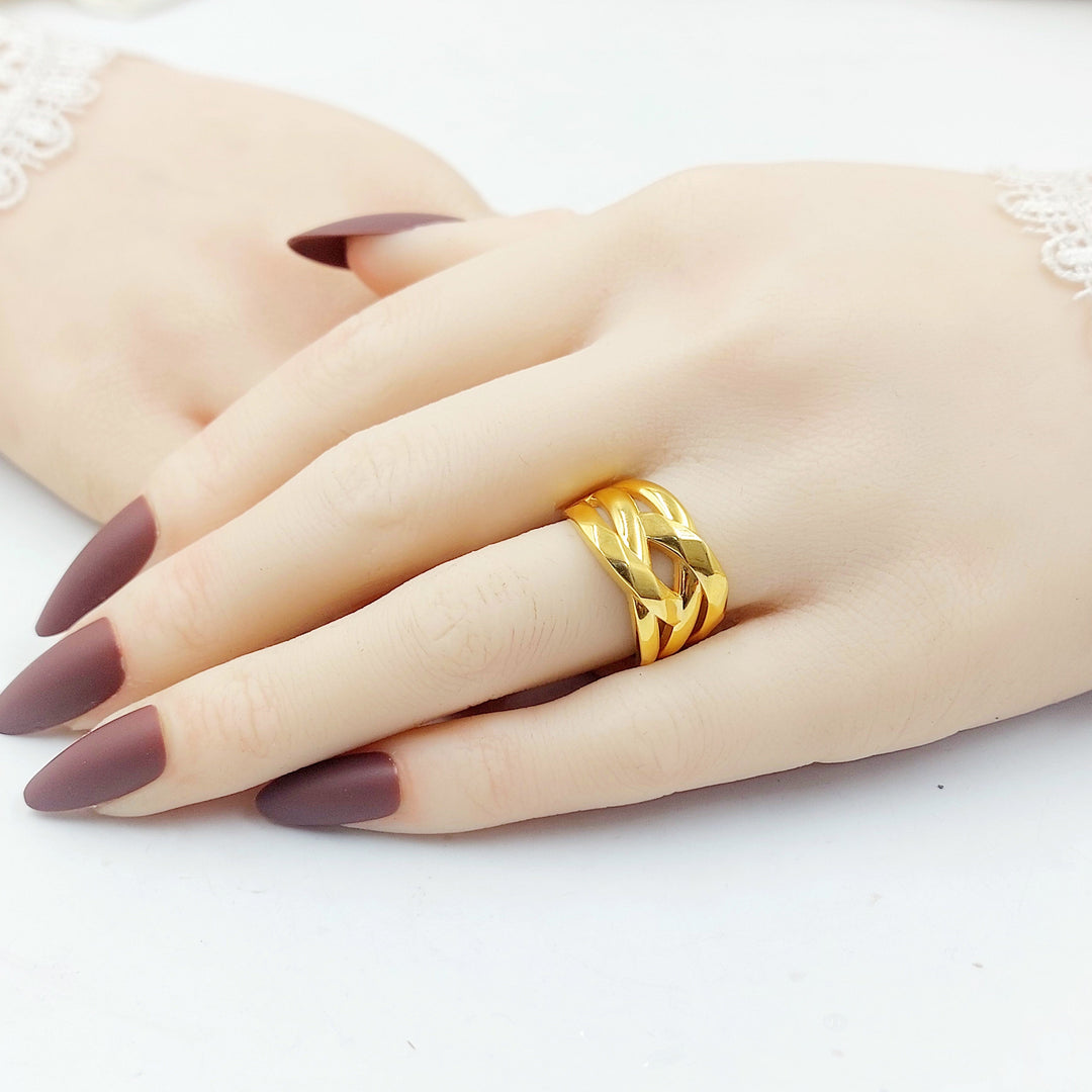 Waves Ring Made of 21K Gold by Saeed Jewelry 