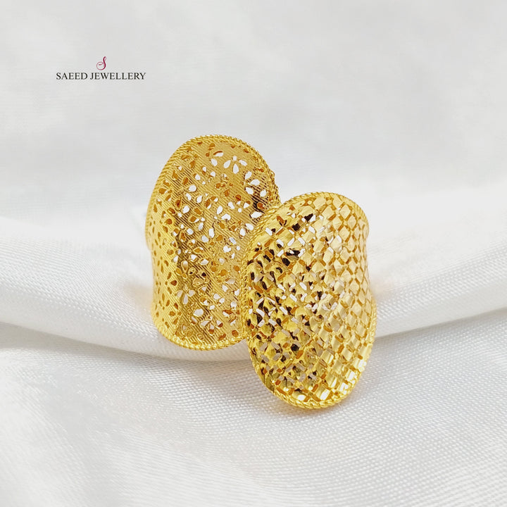 21K Gold Wings Ring by Saeed Jewelry - Image 1