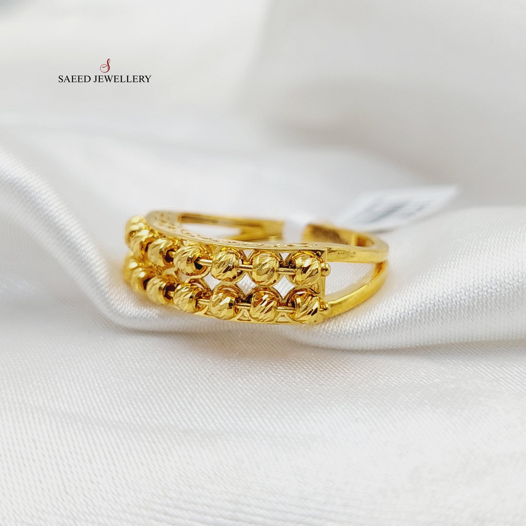 21K Gold Balls Ring by Saeed Jewelry - Image 3