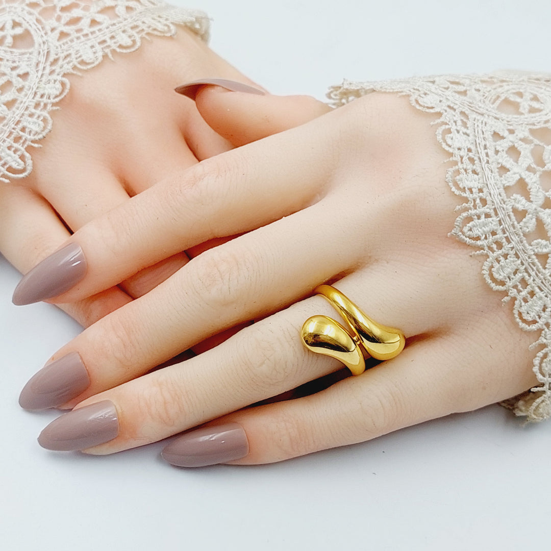 21K Gold Deluxe Belt Ring by Saeed Jewelry - Image 4