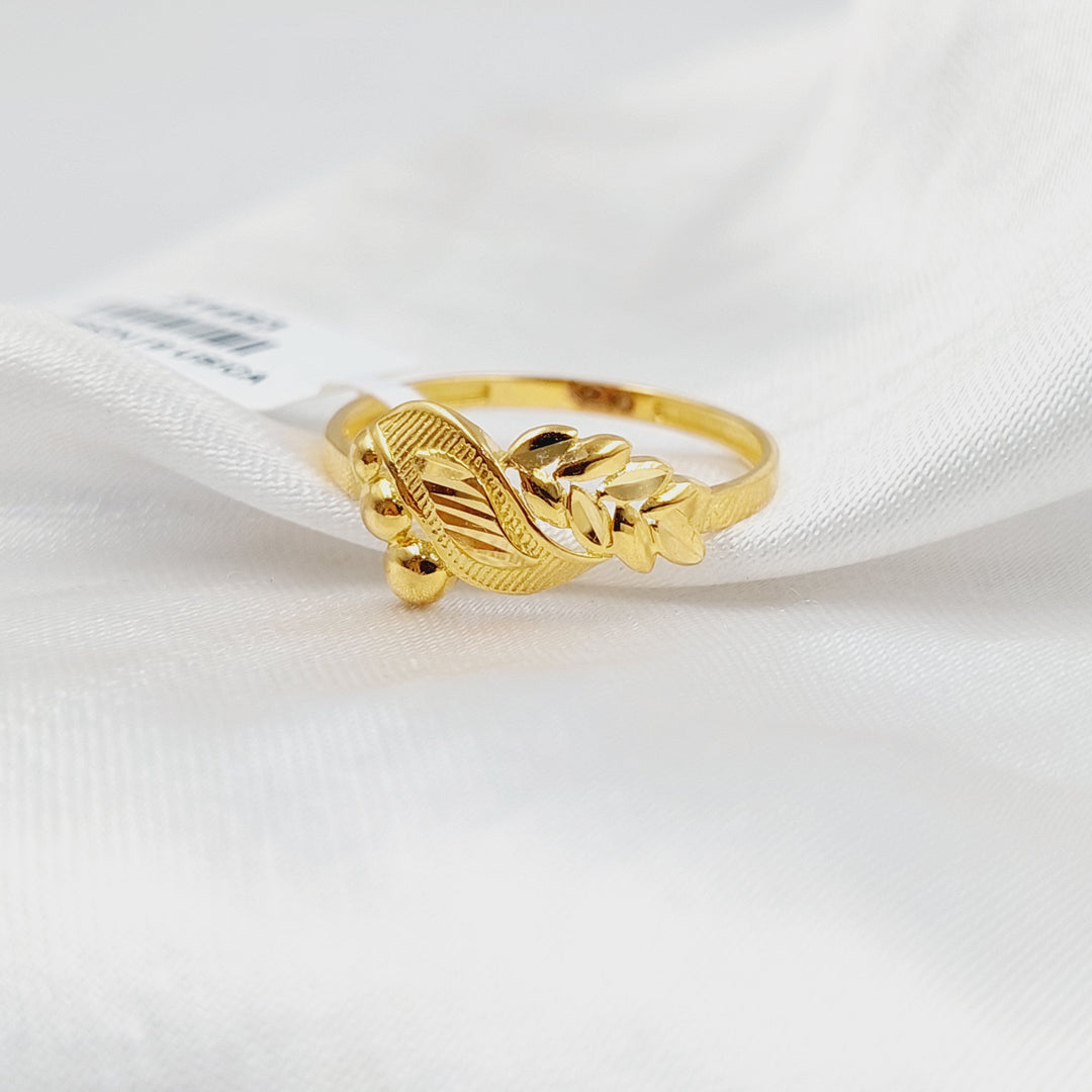 21K Gold Leaf Ring by Saeed Jewelry - Image 1