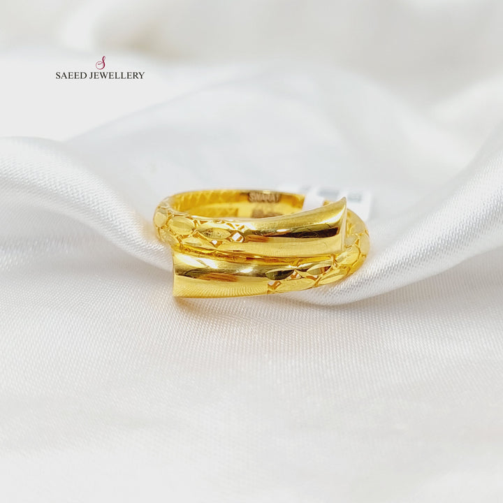 21K Gold Nail Ring by Saeed Jewelry - Image 1