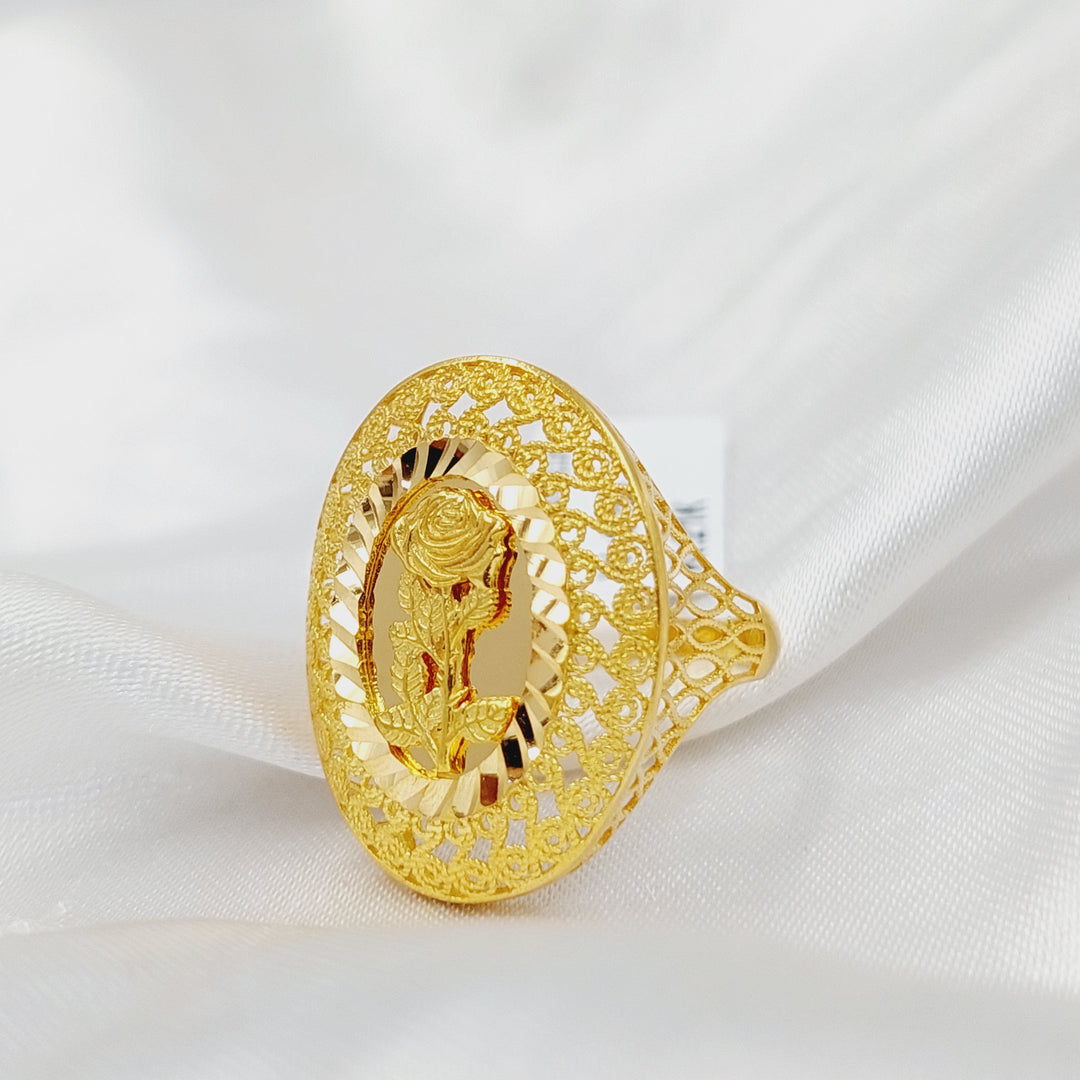 21K Gold Ounce Ring by Saeed Jewelry - Image 3