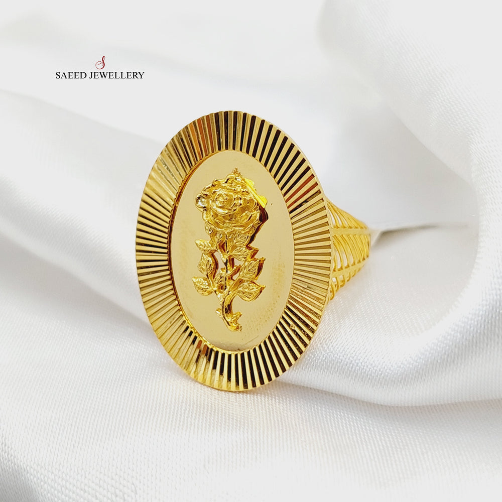 21K Gold Ounce Ring by Saeed Jewelry - Image 2