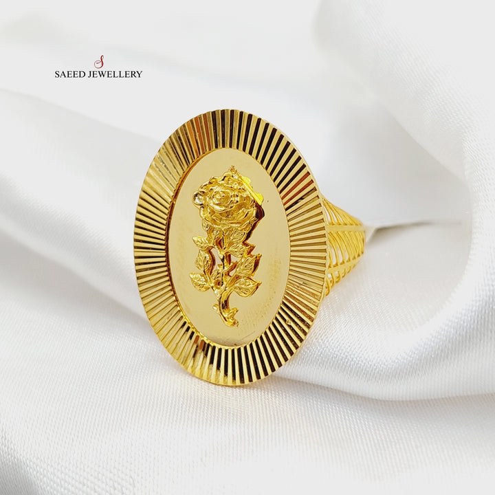 21K Gold Ounce Ring by Saeed Jewelry - Image 2