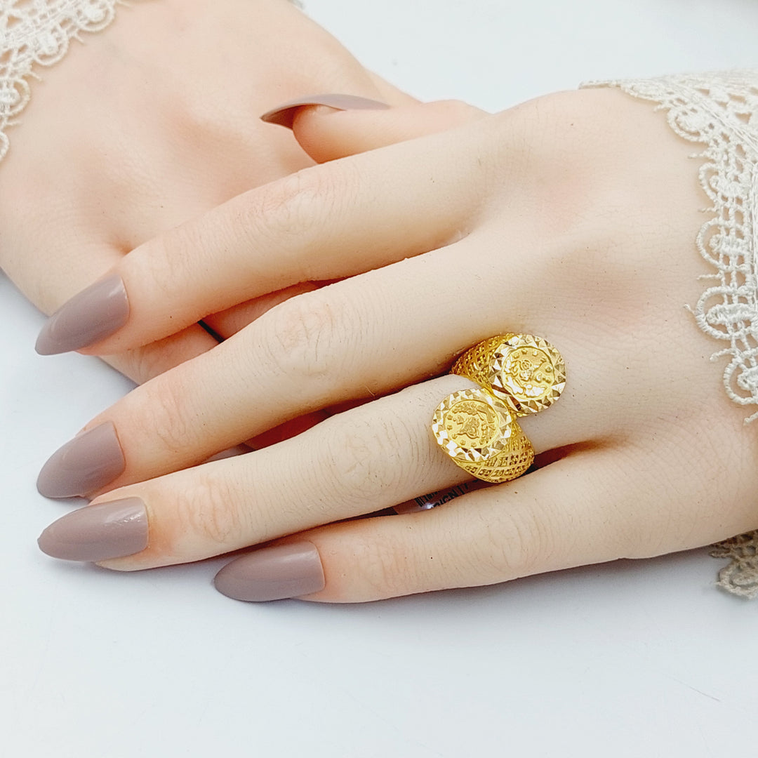 21K Gold Rashadi Ring by Saeed Jewelry - Image 4