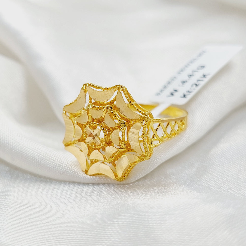 21K Gold Rose Ring by Saeed Jewelry - Image 2