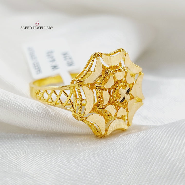 21K Gold Rose Ring by Saeed Jewelry - Image 1