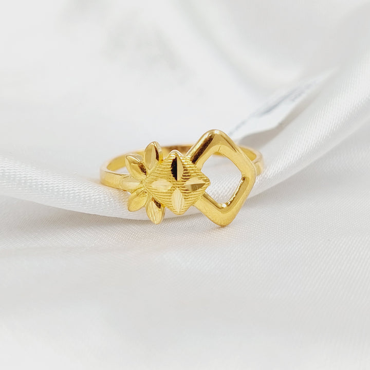 21K Gold Rose Ring by Saeed Jewelry - Image 1