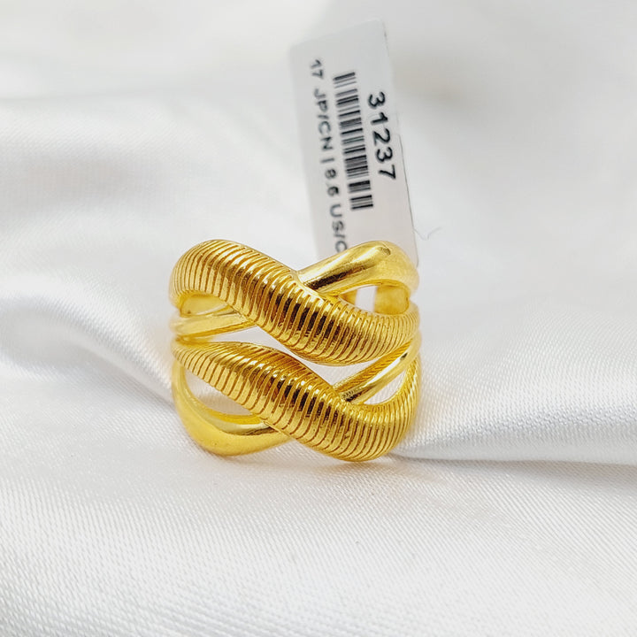 21K Gold Waves Ring by Saeed Jewelry - Image 1