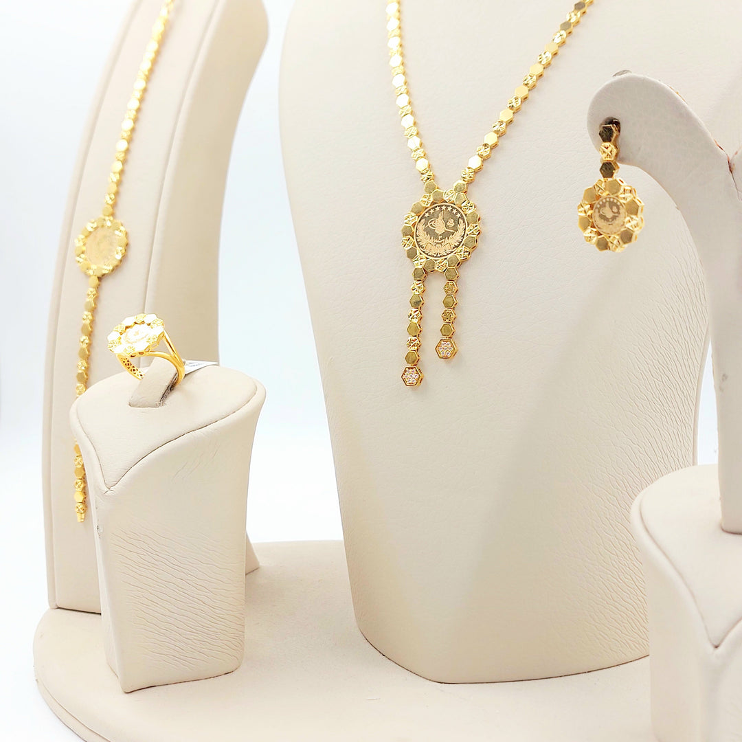 21K طقم رشادي اكسترا-مجوهرات الشيخ سعيد-Saeed Jewelry 