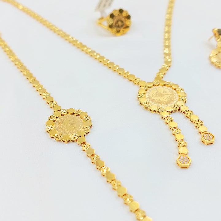 21K طقم رشادي اكسترا-مجوهرات الشيخ سعيد-Saeed Jewelry 