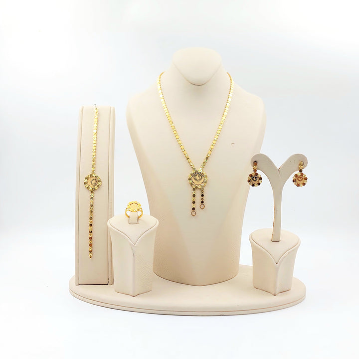 21K طقم رشادي اكسترا-مجوهرات الشيخ سعيد-Saeed Jewelry 