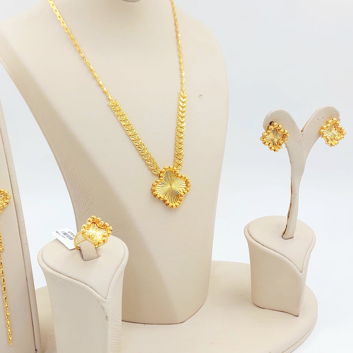 Balls Rose Set Made of 21K Gold by Saeed Jewelry 