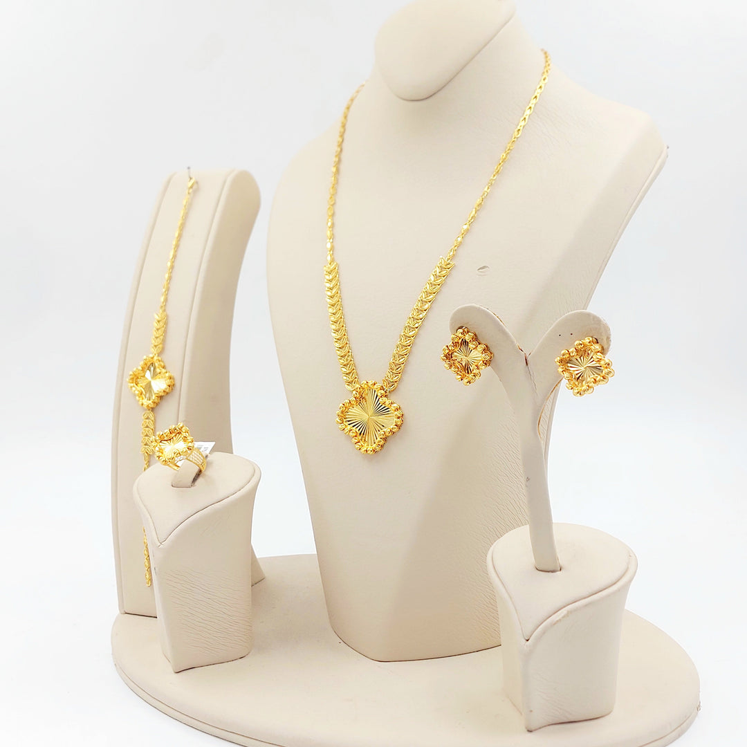 Balls Rose Set Made of 21K Gold by Saeed Jewelry 