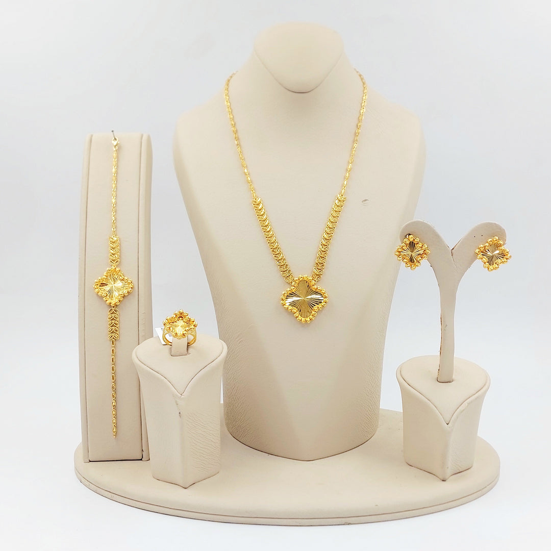 Balls Rose Set Made of 21K Gold by Saeed Jewelry 