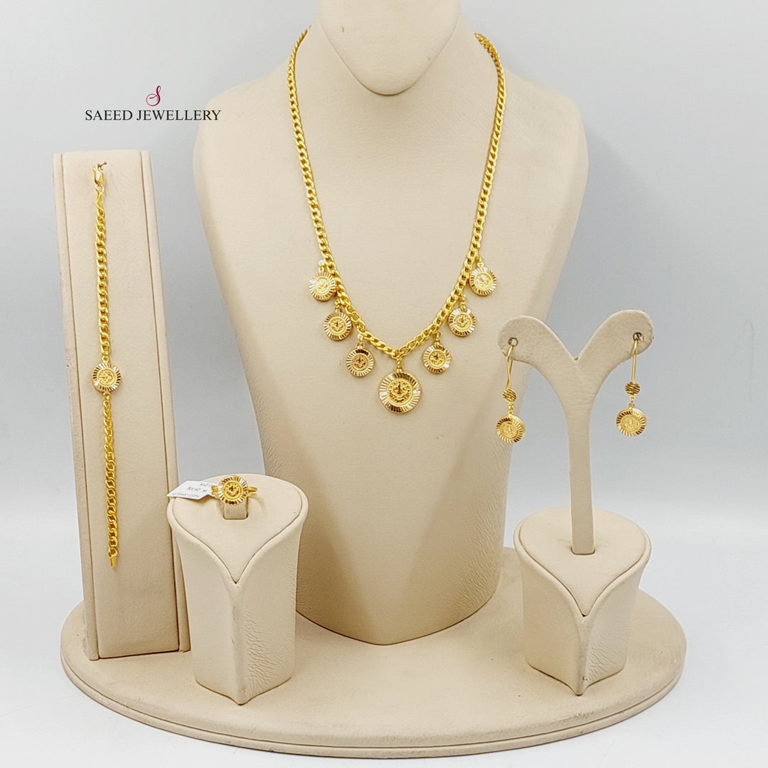 21K طقم رشادي دنانديش-مجوهرات الشيخ سعيد-Saeed Jewelry 