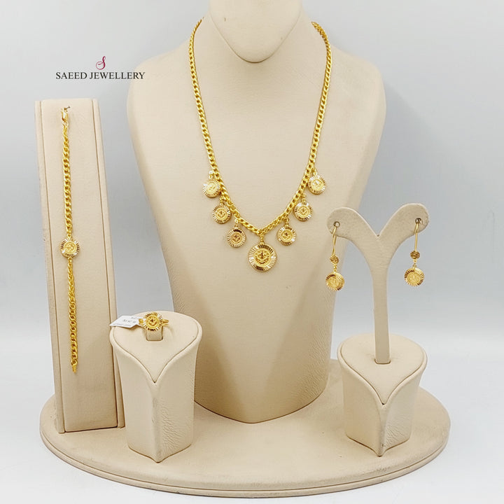 21K طقم رشادي دنانديش-مجوهرات الشيخ سعيد-Saeed Jewelry 
