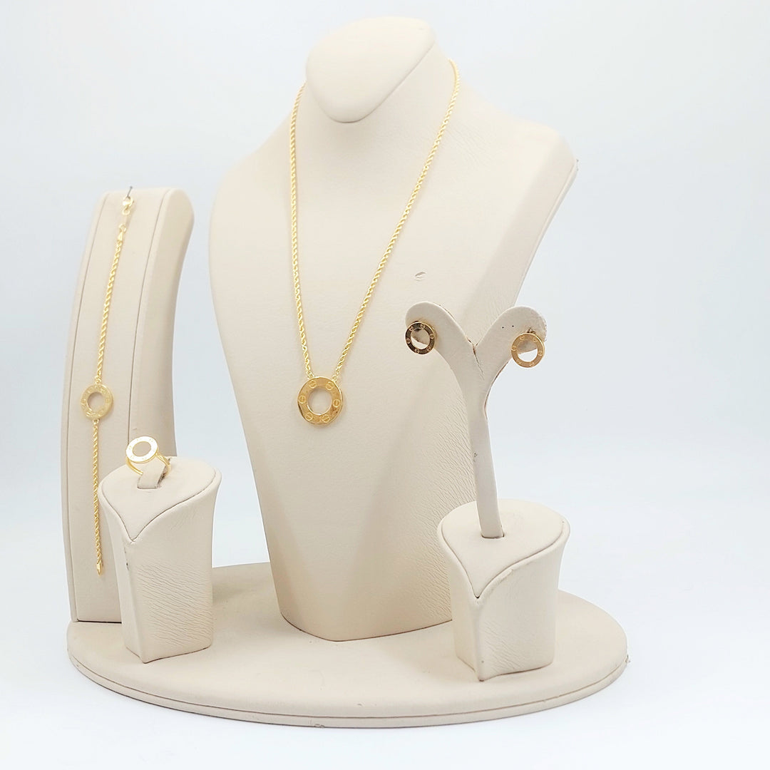 Deluxe Figaro Set Made of 21K Gold by Saeed Jewelry 
