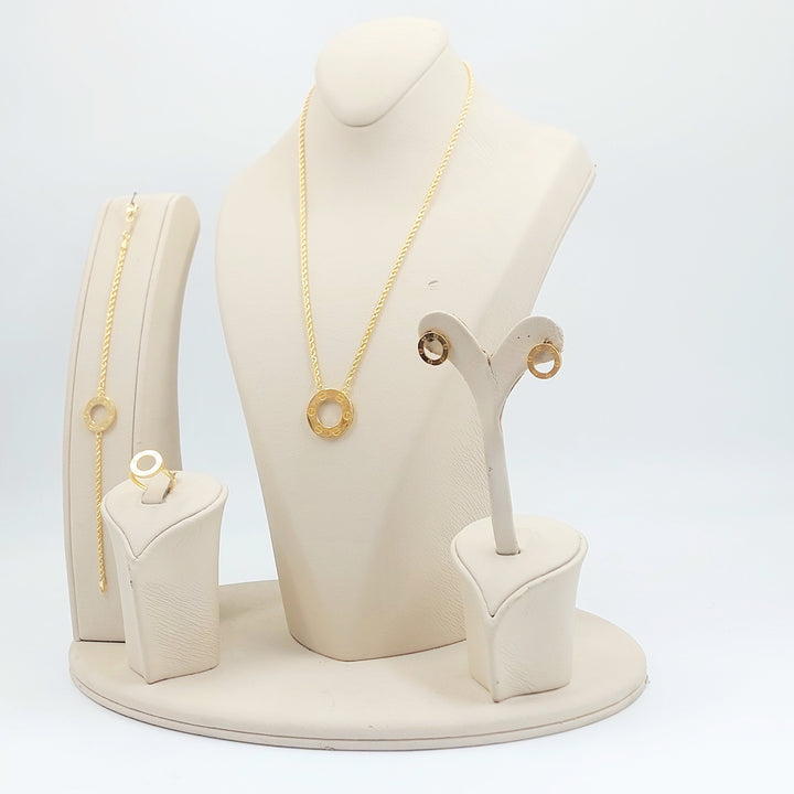 Deluxe Figaro Set Made of 21K Gold by Saeed Jewelry 