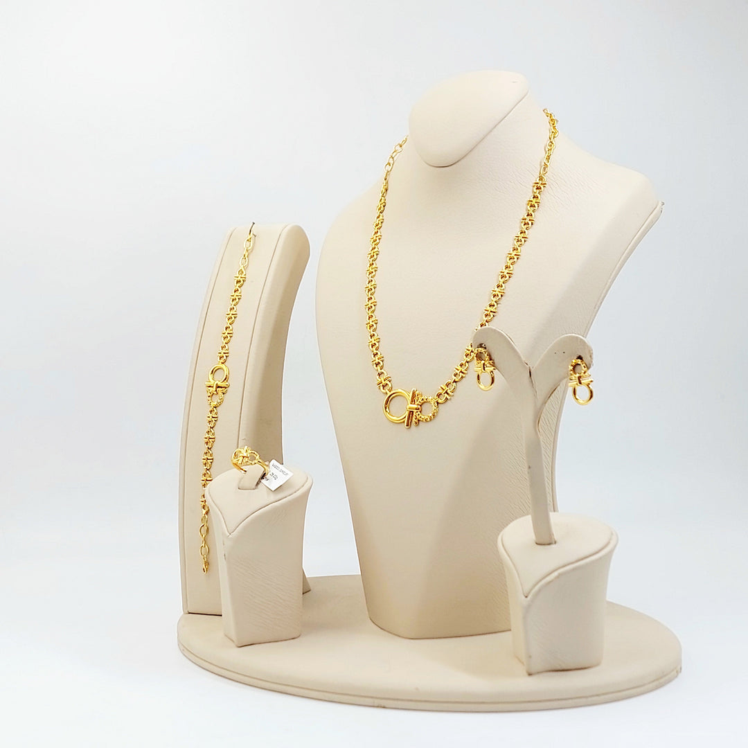 Deluxe Set Made of 21K Gold by Saeed Jewelry 