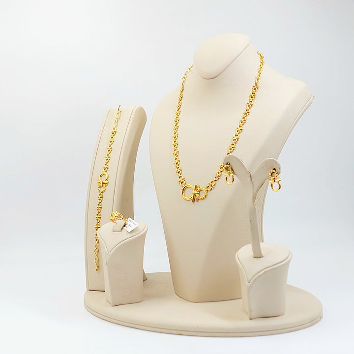Deluxe Set Made of 21K Gold by Saeed Jewelry 