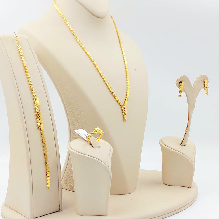21K طقم اكسترا-مجوهرات الشيخ سعيد-Saeed Jewelry 
