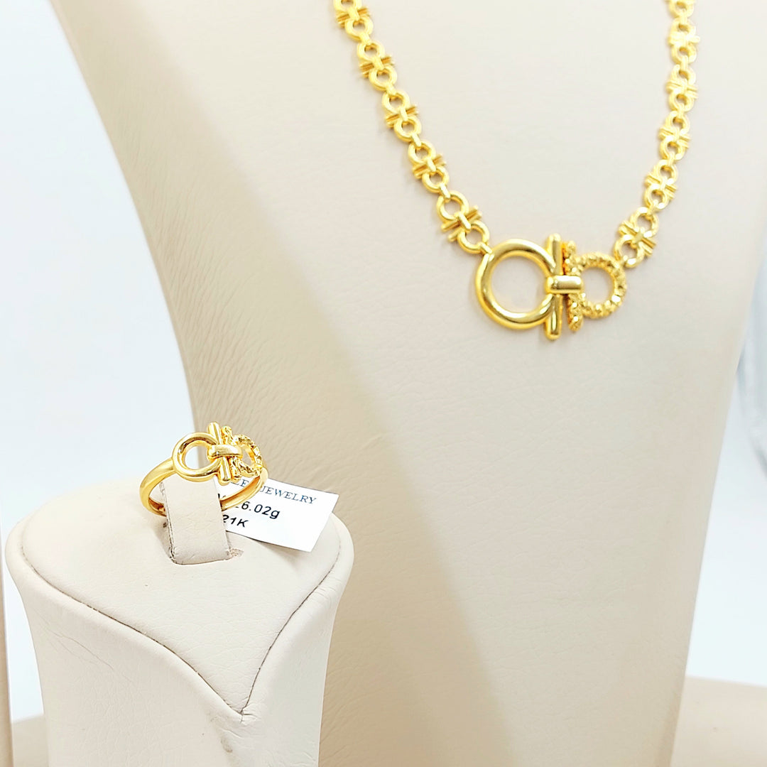 Deluxe Set Made of 21K Gold by Saeed Jewelry 